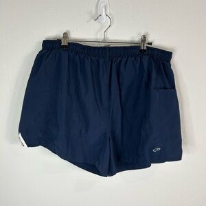 Champion Women’s Large Navy Athletic Shorts Lined Running Gym Shorts Stretch